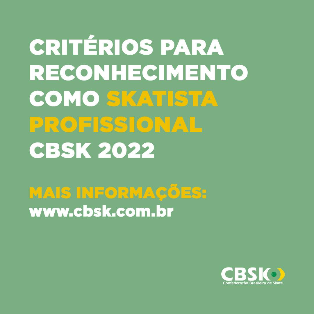 CBSk divulga critérios sobre reconhecimento como skatista profissional